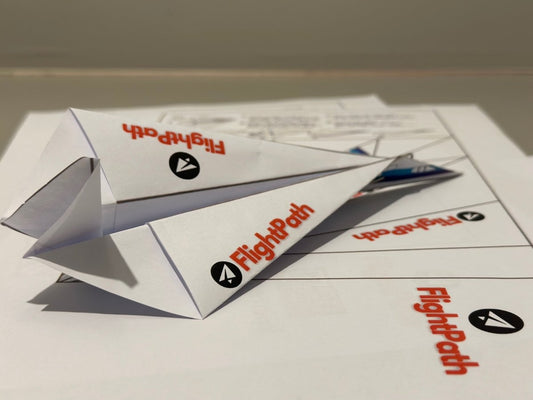 Business - Strategy - Playbook - Training - ✈️ The Founder's FlightPath Paper Airplane - Free Download - Strategystorming - The Strategy Studio & Shop for Strategic Thinkers