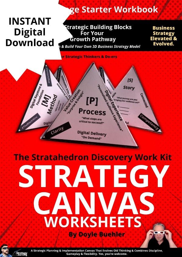 Business - Strategy - Playbook - Training - Creative Business Strategy Canvas Starter Workbook - INSTANT Digital Download Version - Strategystorming - The Strategy Studio & Shop for Smart Business